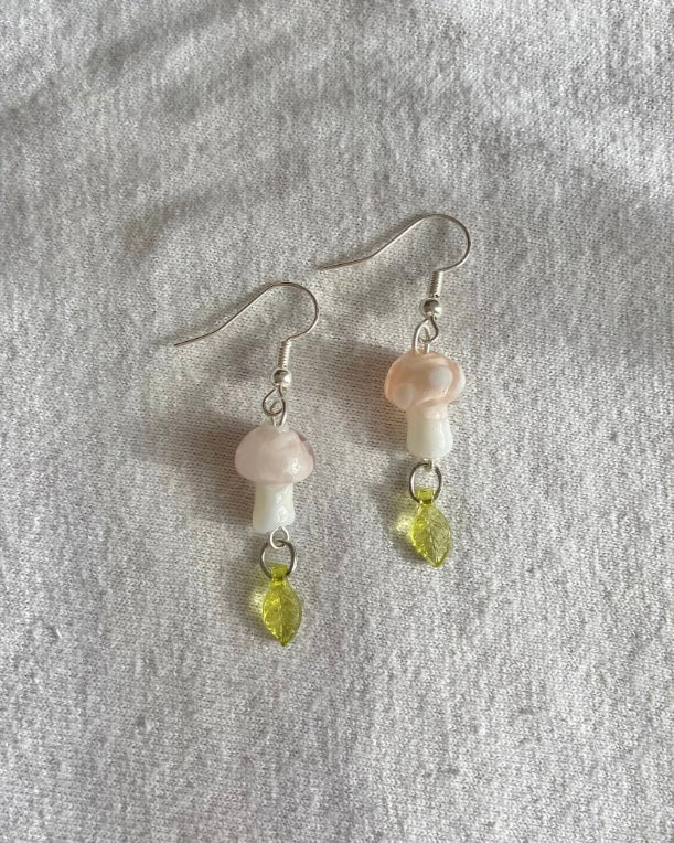 mystic mushroom earrings