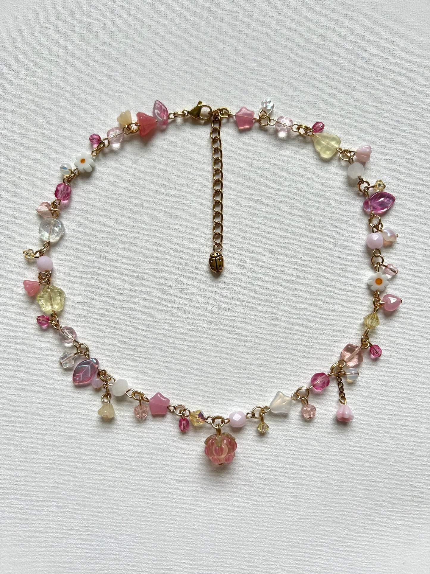 raspberry tarte necklace