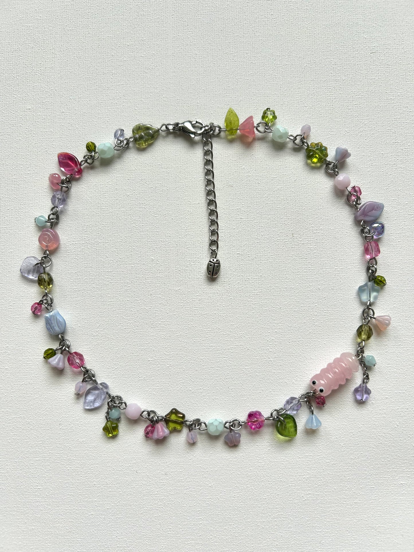 garden worm necklace