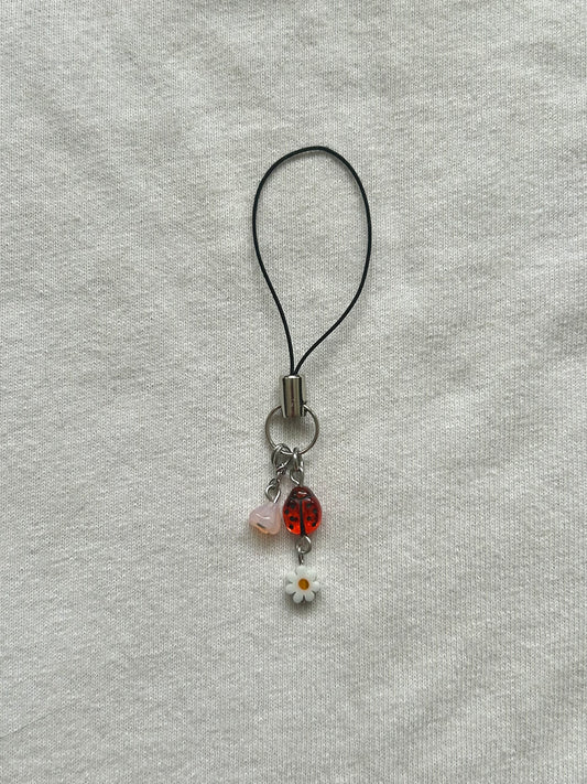 lucky bug phone charm