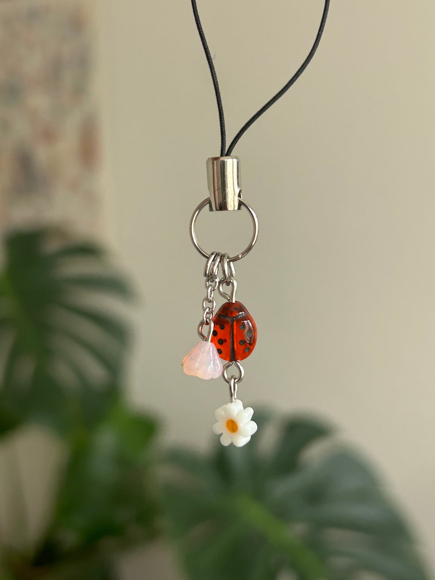 lucky bug phone charm