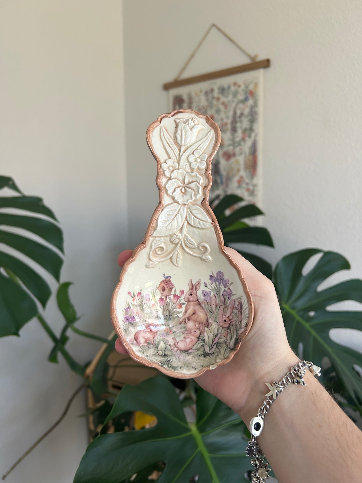 bunny garden spoon rest