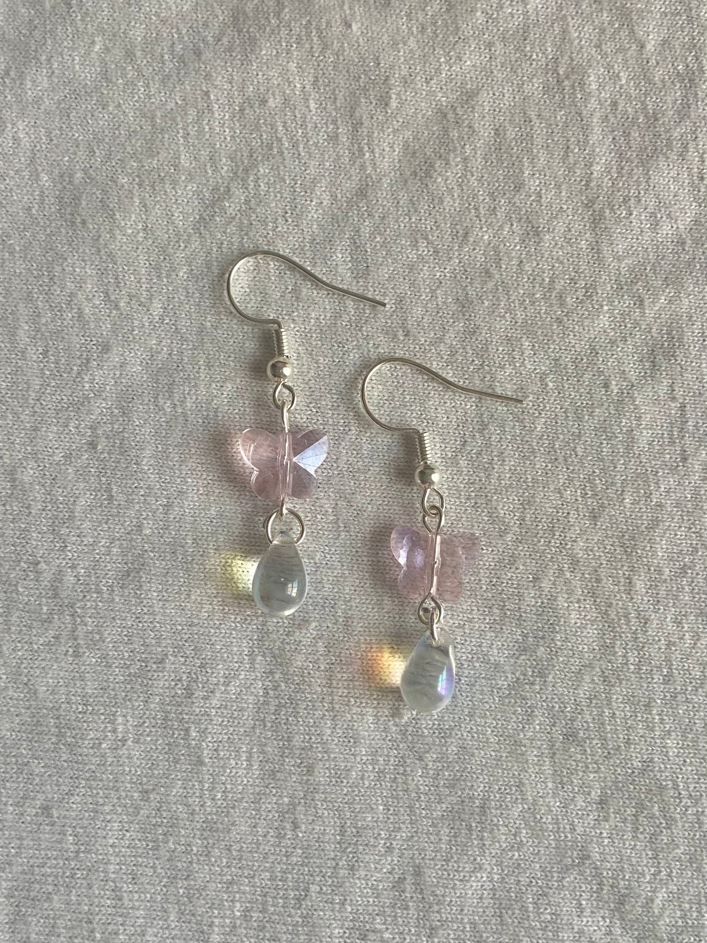 butterfly drop earrings