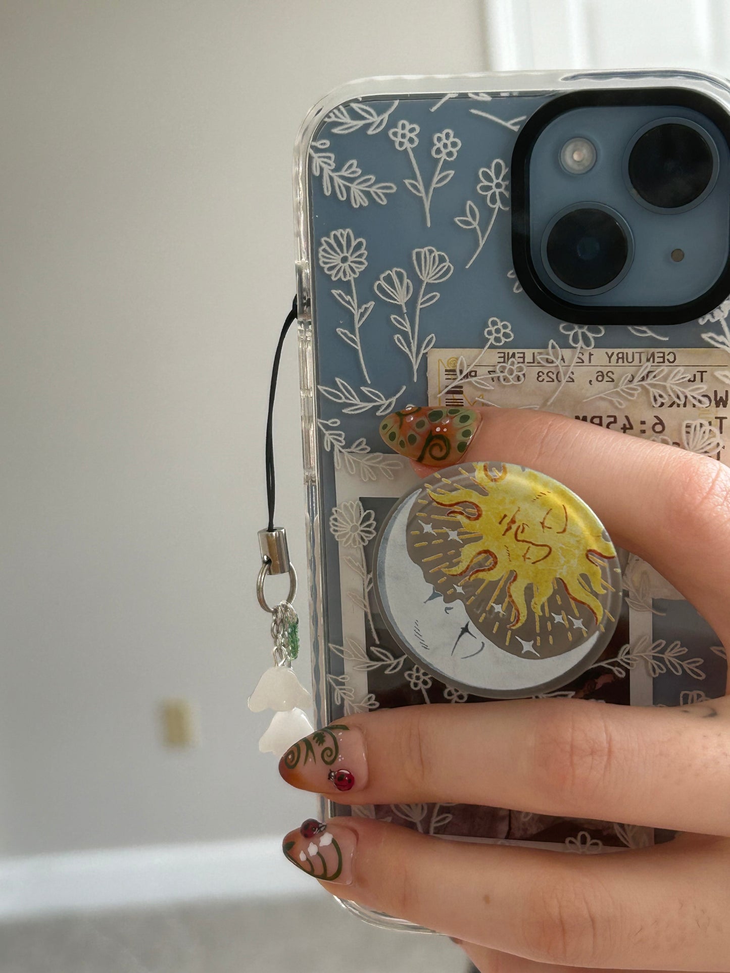 lily phone charm