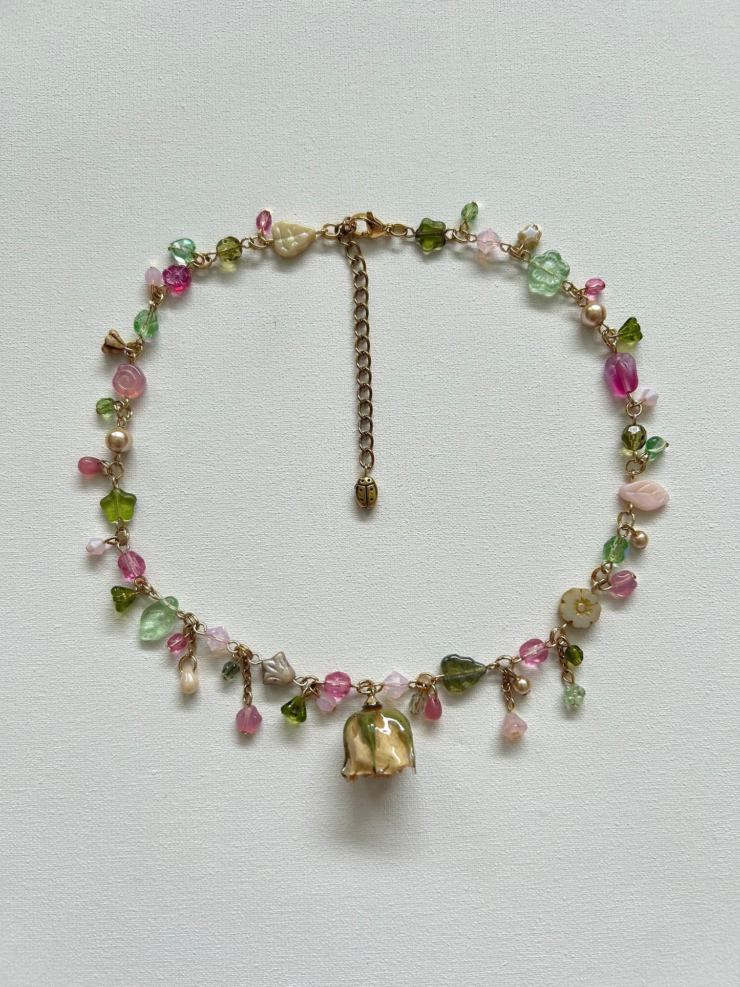 rose brûlée necklace