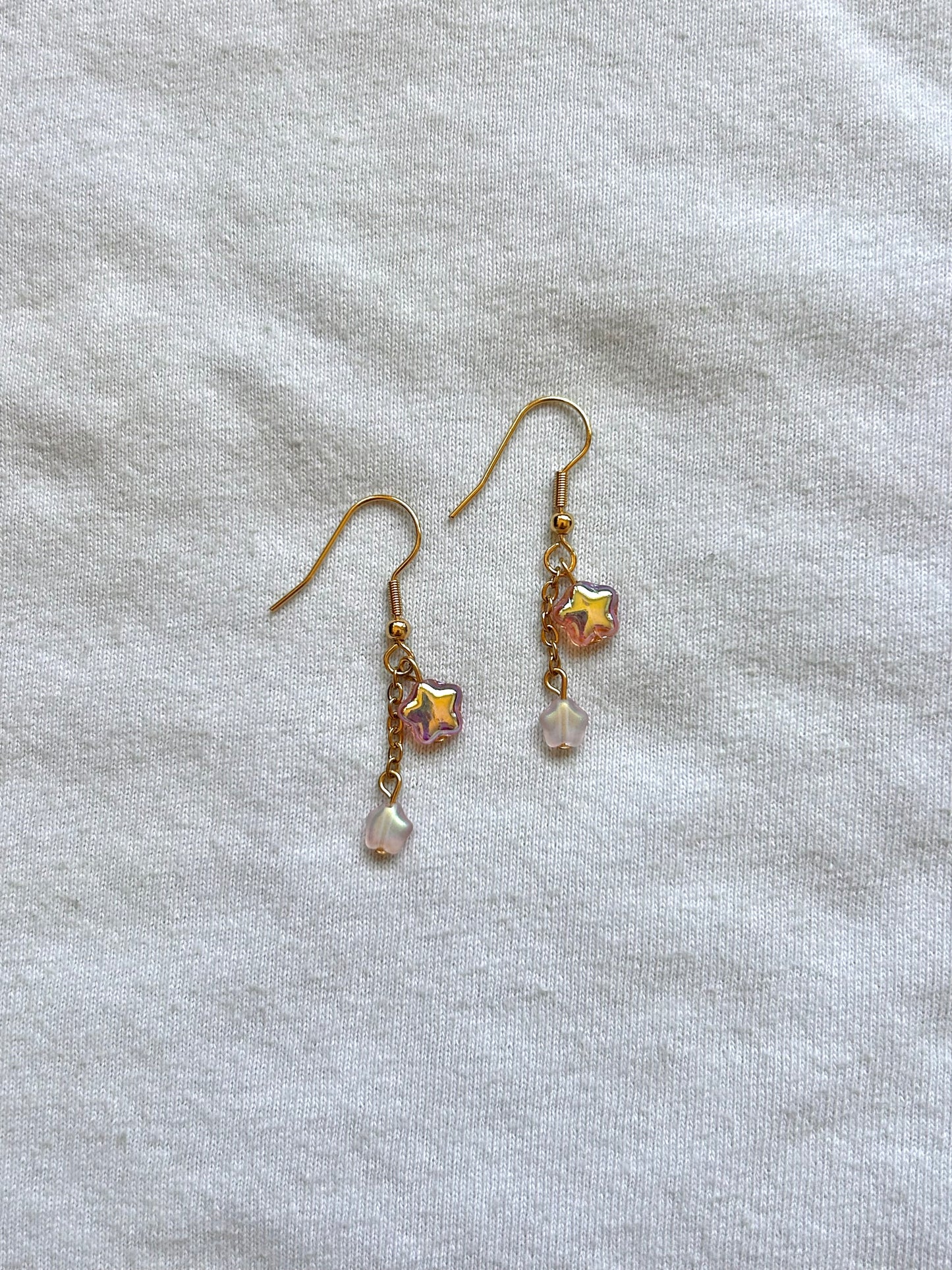 star drop earrings