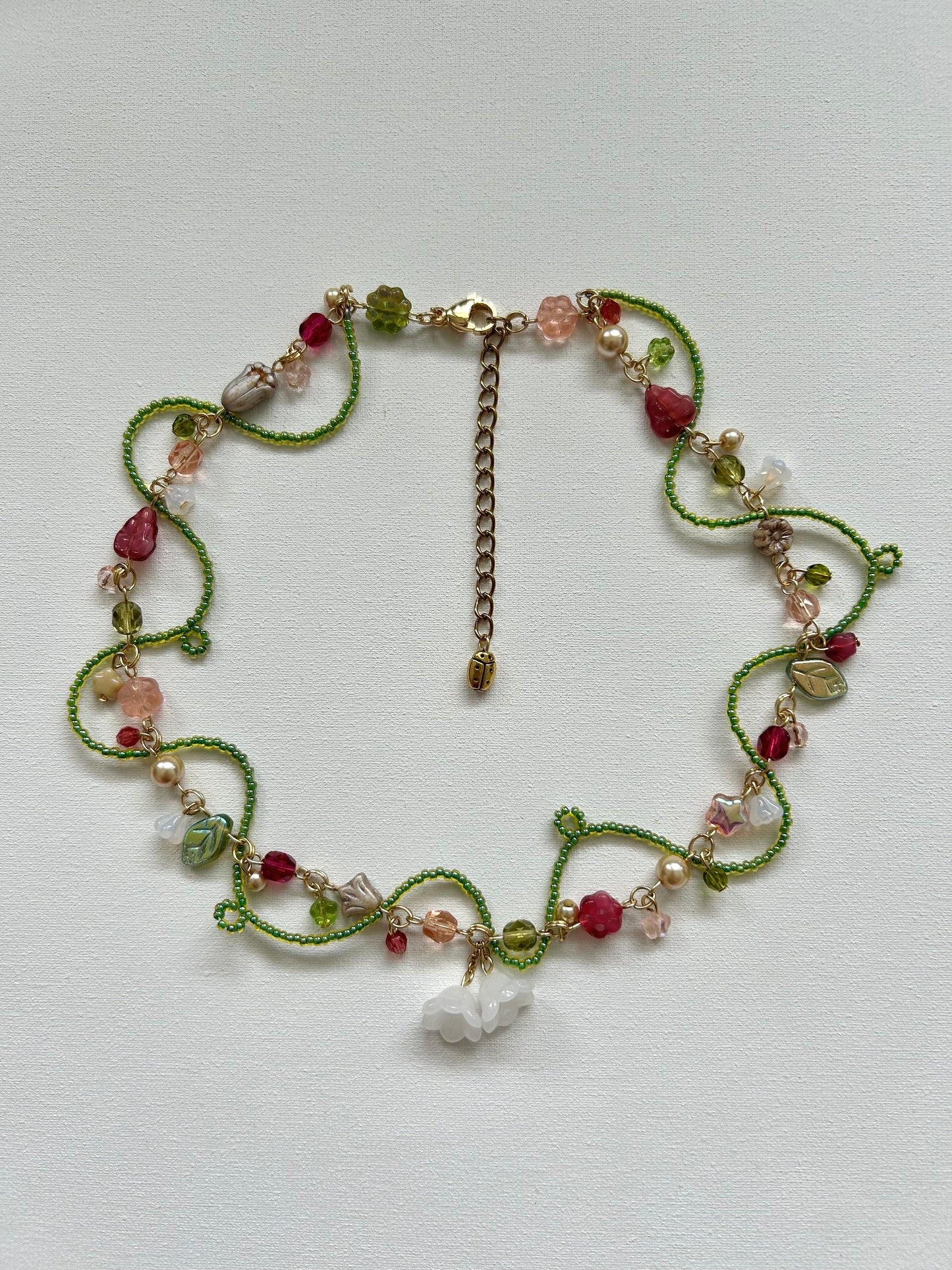 apple blossom vine necklace