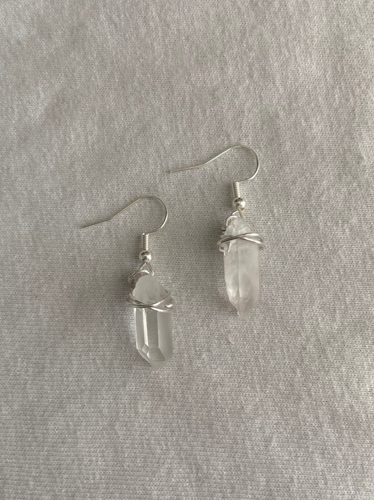 quartz earrings