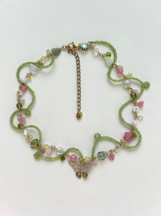 blooming wings necklace