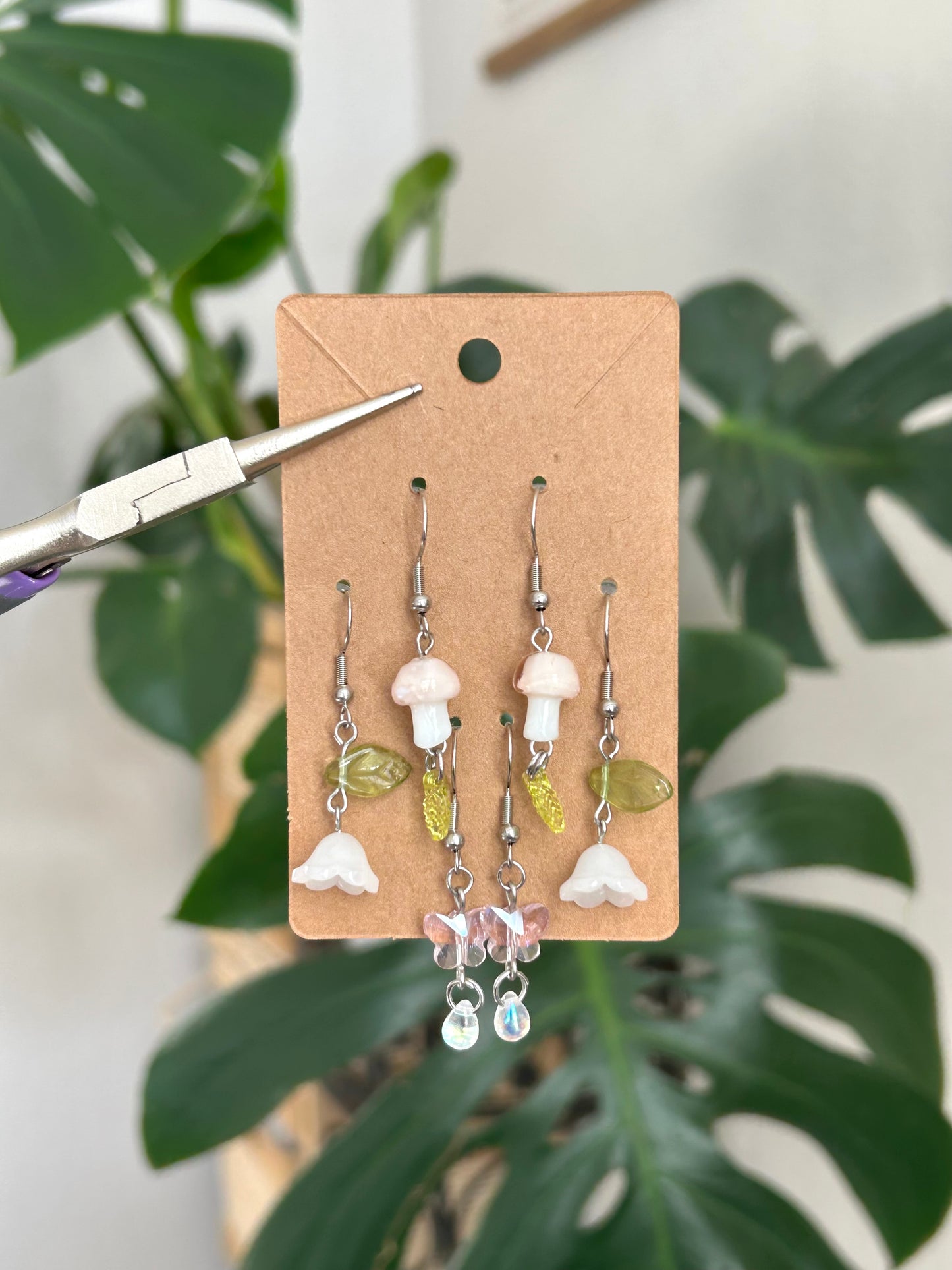 garden fae earring set