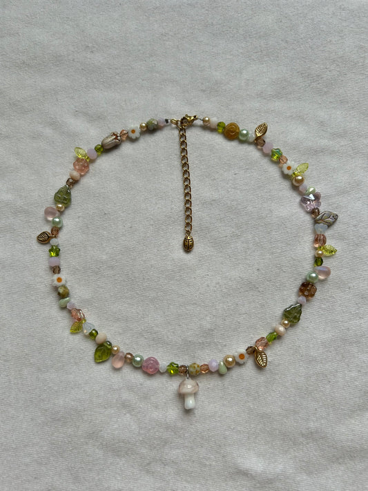 garden shroom necklace