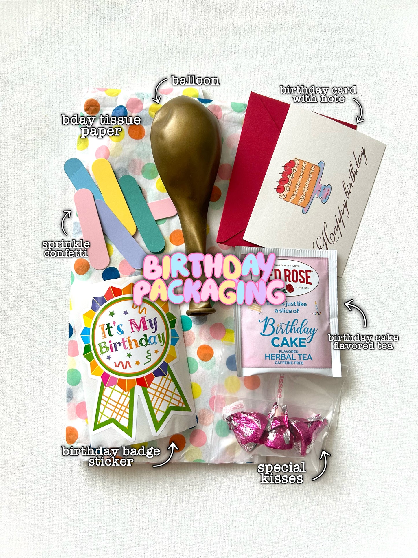 birthday packaging for order