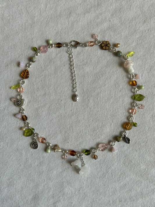 snail garden necklace