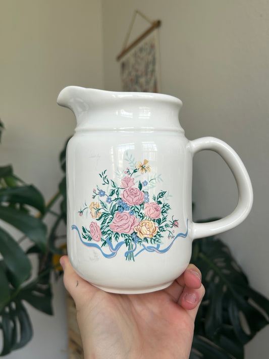floral pitcher