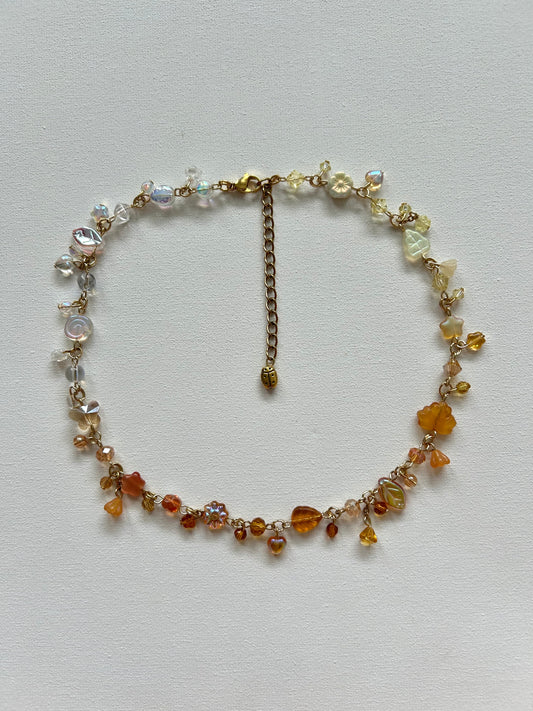 candy corn gradient necklace