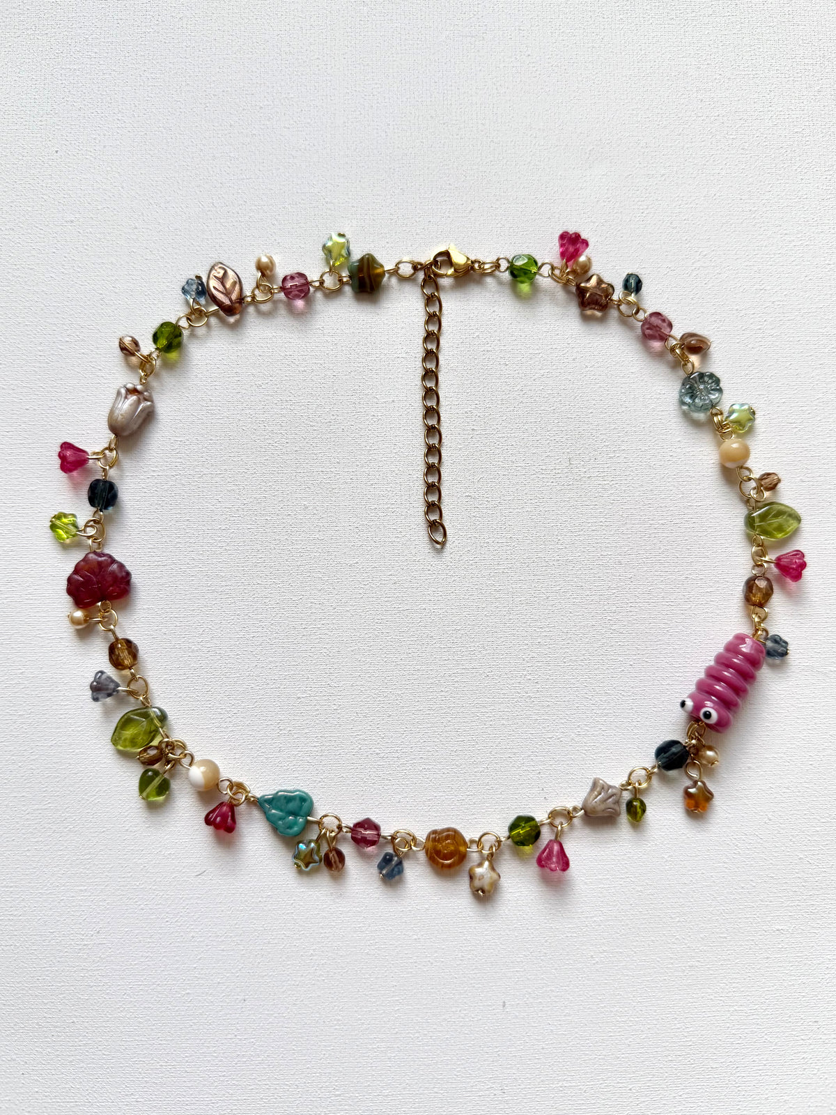 whimsy worm necklace