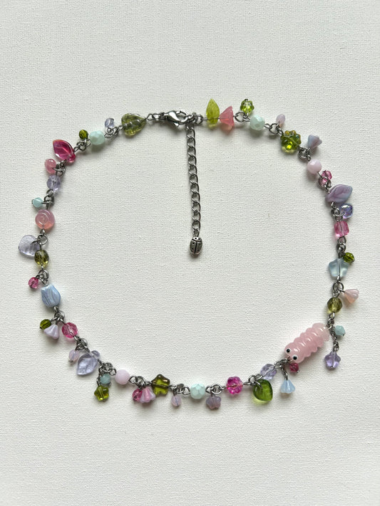 garden worm necklace