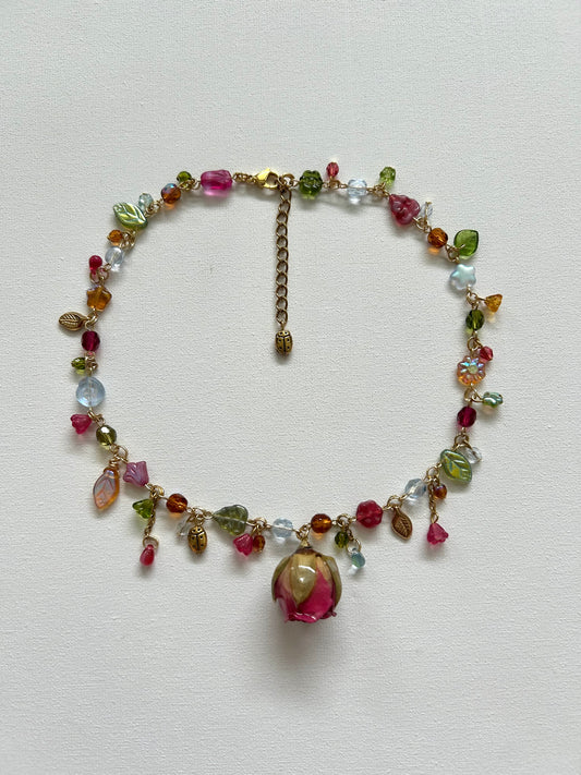 summers flower necklace