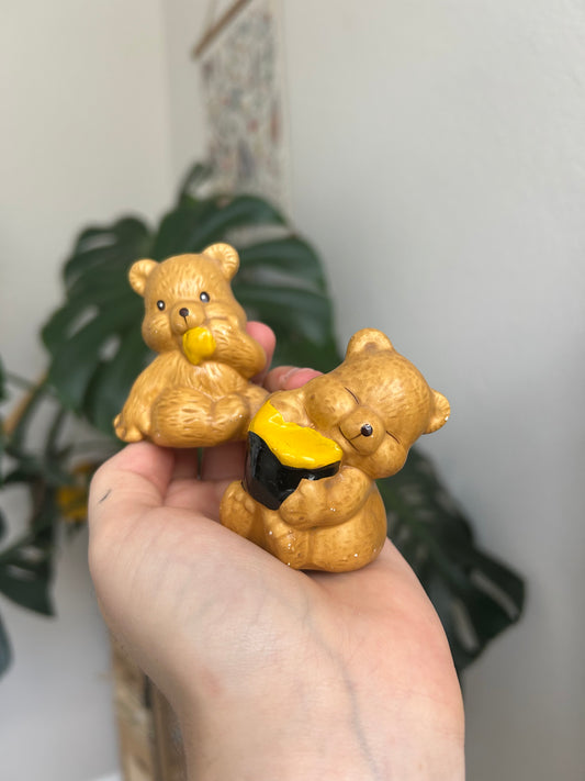 honey bears salt and pepper shakers