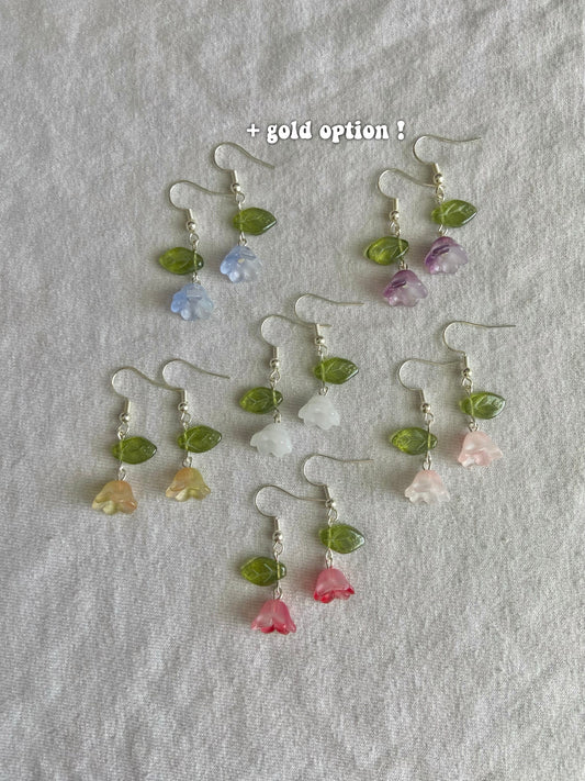 lily earrings (gold available)