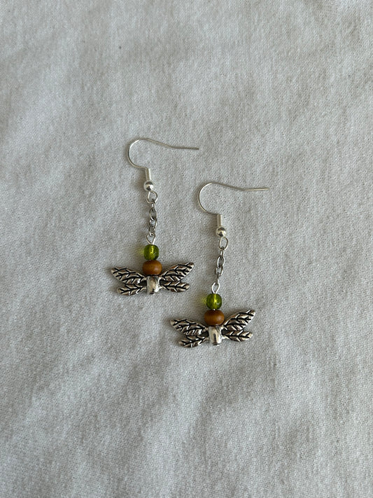 dragonfly fields earrings (gold available)