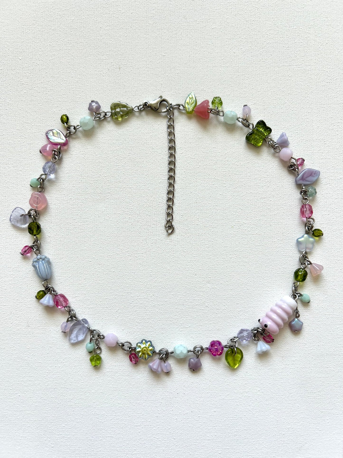 garden worm necklace