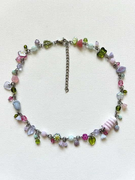 garden worm necklace