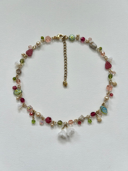 apple blossom necklace