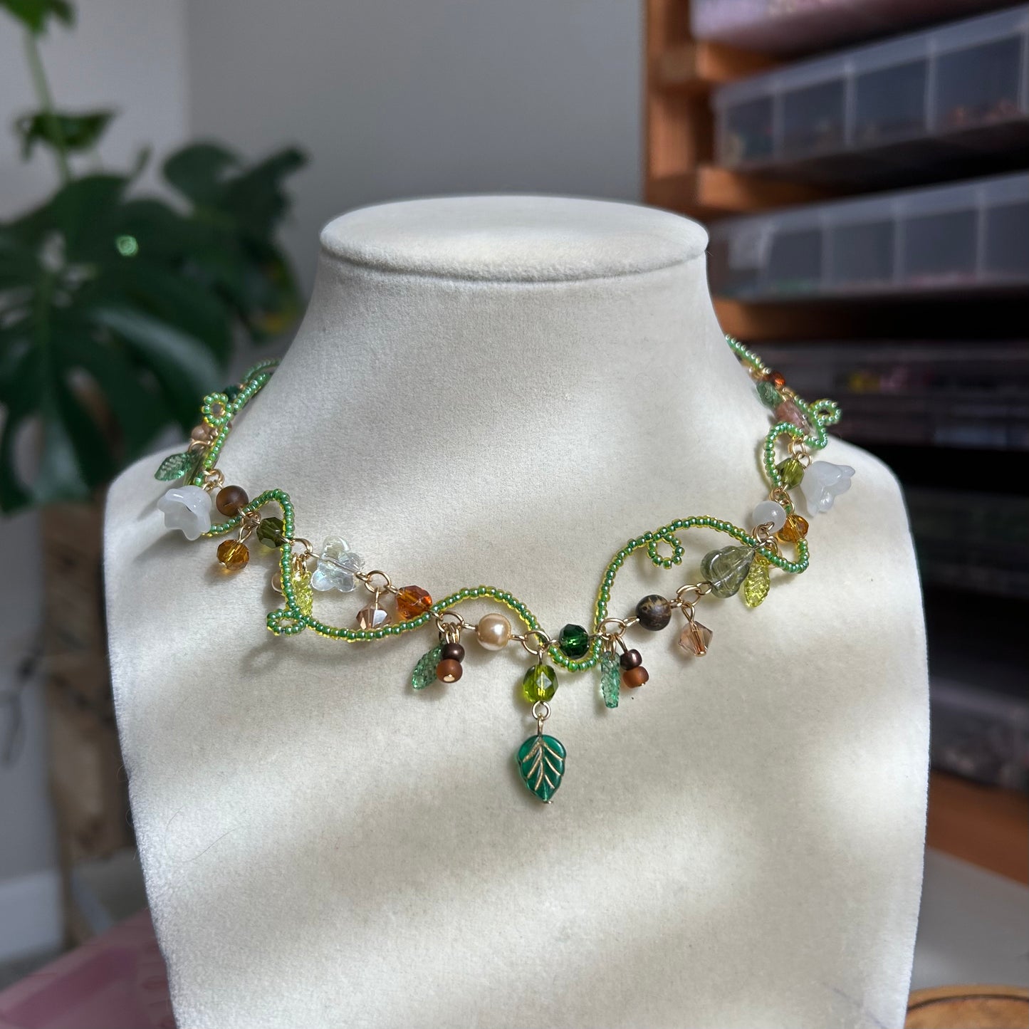 mother earth vine necklace (gold & silver)