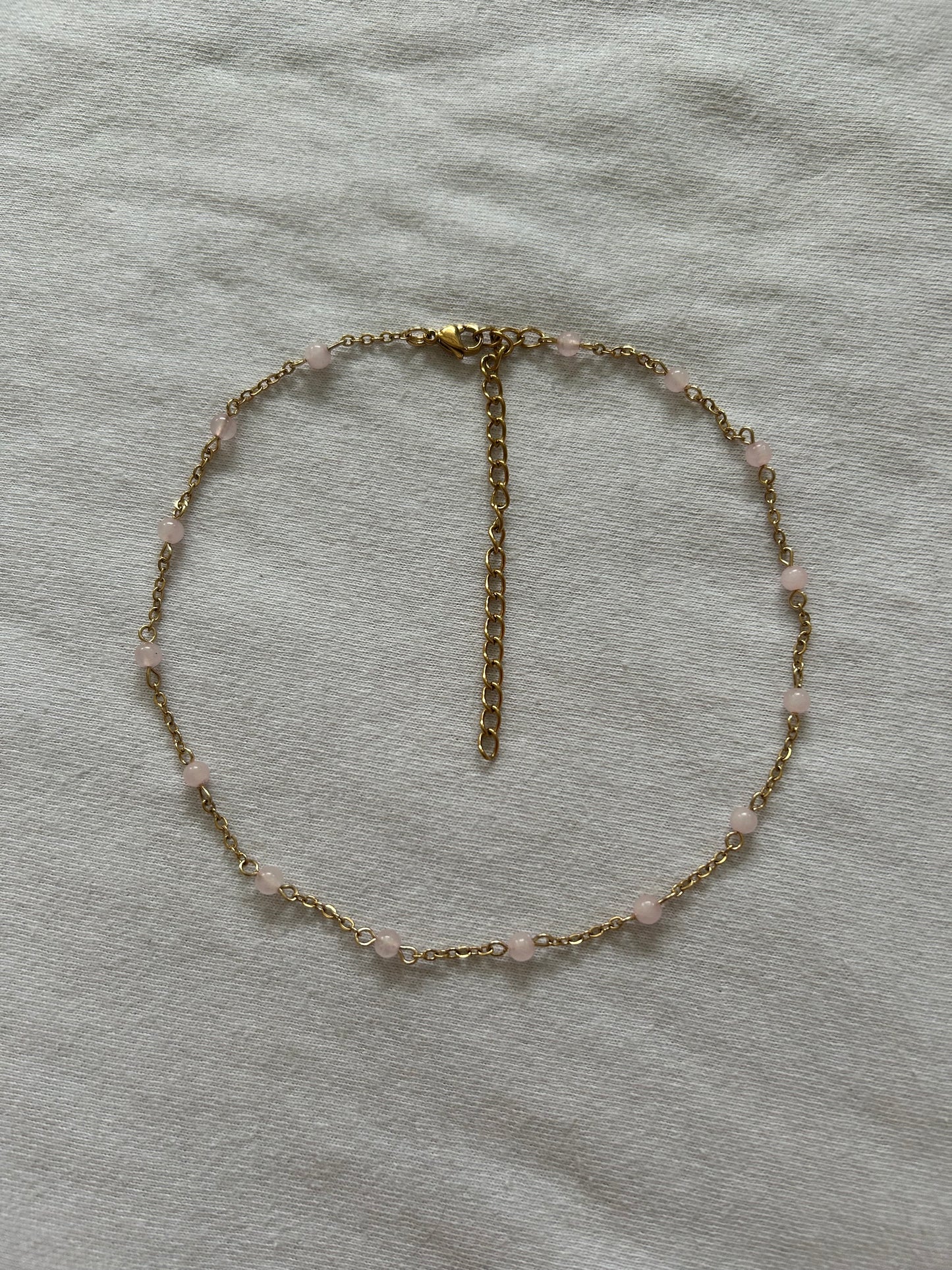 crystal chain necklace or set (gold & silver)