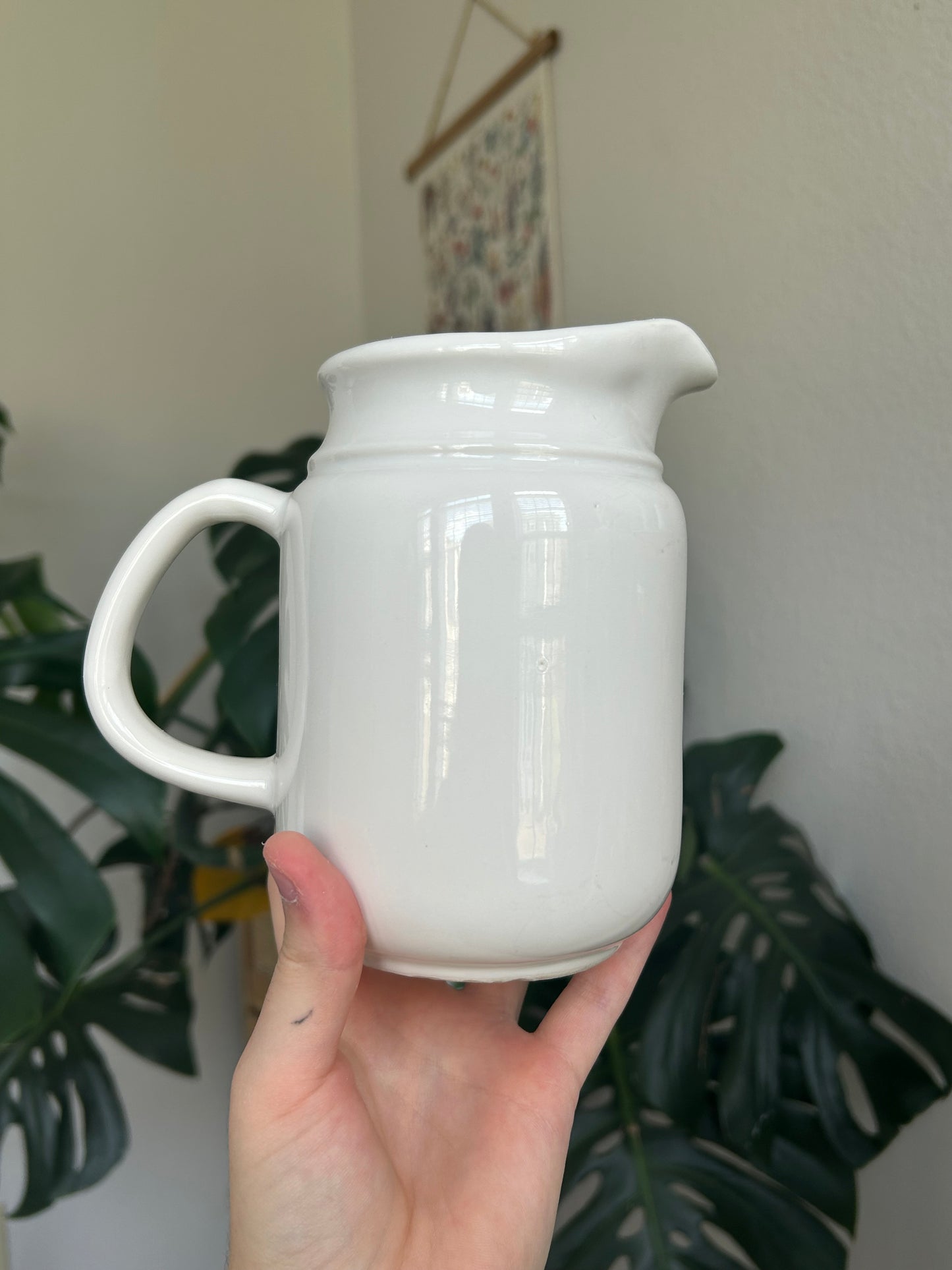 floral pitcher