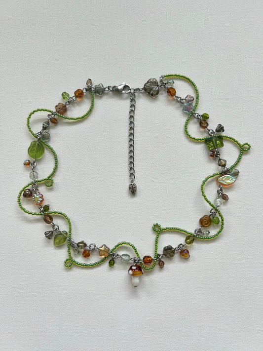 mushroom grove vine necklace